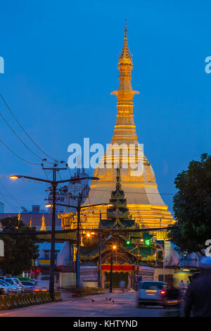 Sule Pagode in Yangon, Myanmar Stockfoto