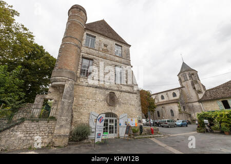 Issigeac, mittelalterliches Dorf in Périgord, Nouvelle-Aquitaine, Frankreich Stockfoto