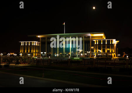 Belarus, Minsk - 09.09.2017: Der Palast der Unabhängigkeit, die Residenz des Präsidenten der Republik Belarus. Stockfoto