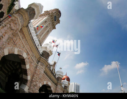 Eine allgemeine Ansicht der Sultan Abdul Samad Gebäude vor dem Dataran Merdeka in Kuala Lumpur, 9. April 2017. Stockfoto