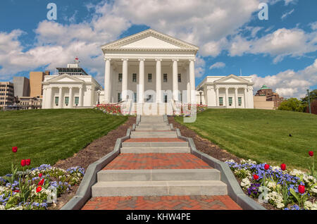 Architektonischen Strukturen der Virginia State Capitol Building, Richmond, Virginia, United States. Stockfoto