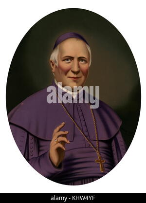 Porträt von Papst Pius IX (1792-1878) geboren Giovanni Maria Mastai-Ferretti. Vom 19. Jahrhundert Stockfoto
