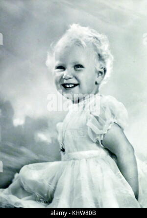 Fotografische Porträt der Anne, Princess Royal (1950-) das zweite Kind und einzige Tochter von Königin Elizabeth II. und Prinz Philip, Herzog von Edinburgh. Vom 20. Jahrhundert Stockfoto