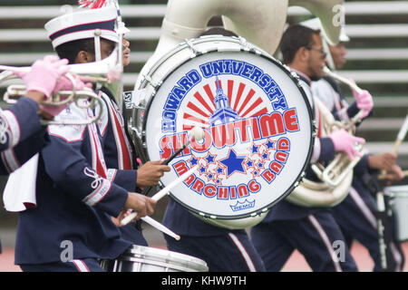 Washington, District of Columbia, USA. Oktober 2015. Die Howard University 'Showtime' Marching Band tritt in Washington auf, DC Credit: Alex Edelman/ZUMA Wire/Alamy Live News Stockfoto