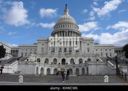 Washington, DC, USA. 19 Nov, 2017 Westfront des United States Capitol in Washington, DC. Credit: Evan golub/zuma Draht/alamy leben Nachrichten Stockfoto