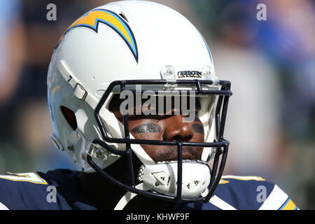 Carson, USA. 19 Nov, 2017. Los Angeles Ladegeräte quarterback Cardale Jones #7 Während der NFL Buffalo Bills vs Los Angeles Ladegeräte am Stubhub Center in Carson, Ca am 19. November 2017. (Absolut komplette Fotograf & Company Credit: Jevone Moore/Cal Sport Media (Netzwerk Fernsehen wenden Sie sich bitte an den zuständigen Vertriebsmitarbeiter für das Fernsehen. Credit: Cal Sport Media/Alamy leben Nachrichten Stockfoto