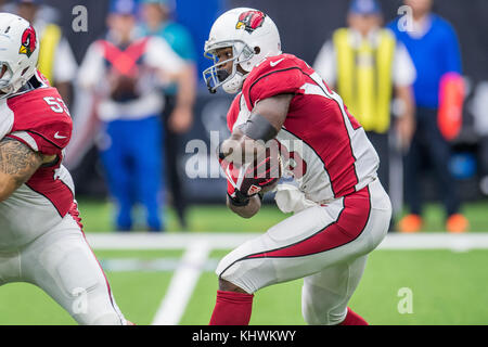 Houston, TX, USA. 19 Nov, 2017. Arizona Cardinals zurück Adrian Peterson laufen (23) trägt den Ball im 3. Quartal ein NFL Football Spiel zwischen der Houston Texans und die Arizona-kardinäle an NRG Stadion in Houston, TX. Die Texaner gewannen das Spiel vom 31. bis 21. Trask Smith/CSM/Alamy leben Nachrichten Stockfoto