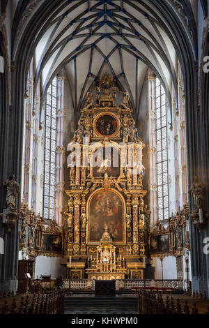 Deutschland, Köln, die frühbarocke Jesuitenkirche St. Mariae Himmelfahrt. Deutschland, Köln, die fruehbarocke Jesuitenkirche St. Mariae Himmelfahrt. Stockfoto