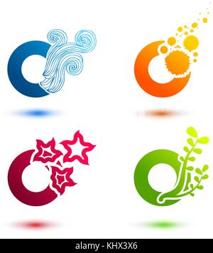 Satz von Zeichen und Formen, trendy Symbole und Logos.business Zeichen, Symbole, Etiketten, Abzeichen, Rahmen und Grenzen Stock Vektor
