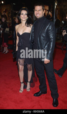 Tom Cruise und Penelope Cruz bei der Premiere "der letzte Samurai" im Westwood Village in Los Angeles. vom 1. Dezember 2003 ankommen. Stockfoto