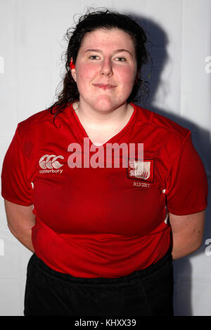 15/11/17 usw Sport Park. Vor und nach der headshots von usw womans Rugby in Ihrem Heim Spiel gegen Uwe. Stockfoto