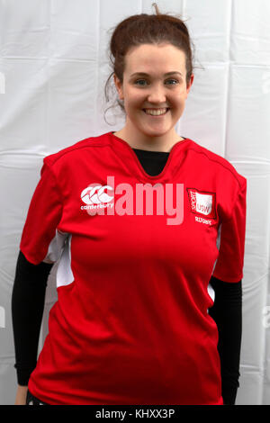 15/11/17 usw Sport Park. Vor und nach der headshots von usw womans Rugby in Ihrem Heim Spiel gegen Uwe. Stockfoto