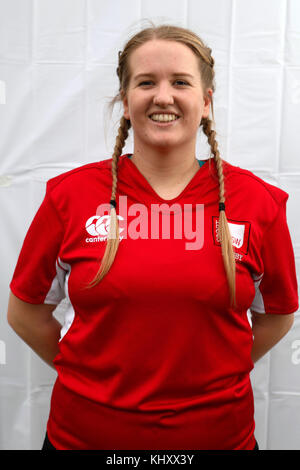 15/11/17 usw Sport Park. Vor und nach der headshots von usw womans Rugby in Ihrem Heim Spiel gegen Uwe. Stockfoto