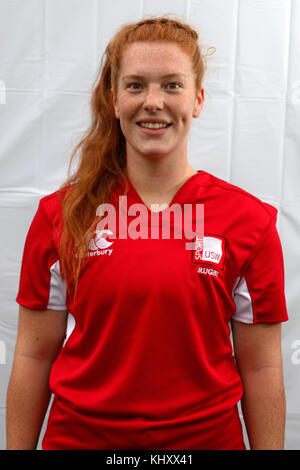 15/11/17 usw Sport Park. Vor und nach der headshots von usw womans Rugby in Ihrem Heim Spiel gegen Uwe. Stockfoto