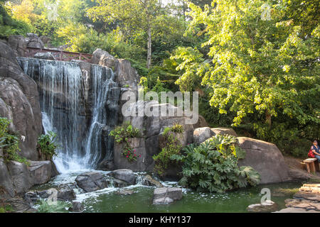 Wasserfall im Golden Gate Park, San Francisco Stockfoto