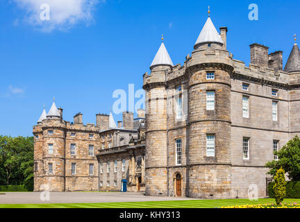 Holyrood Palace in Edinburgh Schottland Holyrood Palast von Holyroodhouse Royal Residence die Royal Mile canongate Edinburgh Schottland Großbritannien GB EU Europa Stockfoto