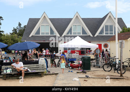 Jährliche Pine Walk fair, Fair Harbor, Fire Island, NY, USA Stockfoto