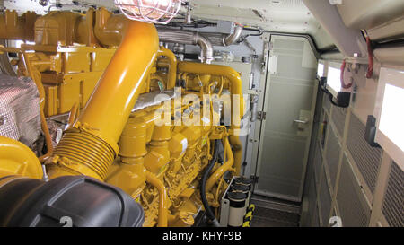 Bombardier ALP-45DP Caterpillar Dieselmotoren Prime Mover Stockfoto