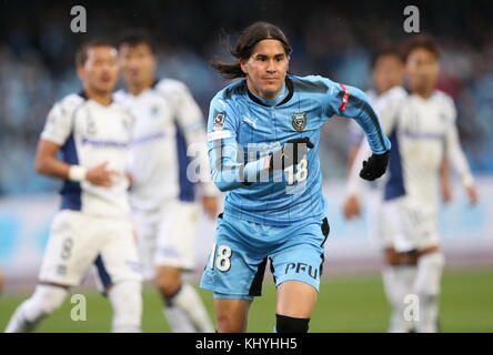 Kanagawa, Japan. November 2017. Elsinho (Frontale) Fußball/Fußball : 2017 J1 League Spiel zwischen Kawasaki Frontale 1-0 Gamba Osaka im Todoroki Stadium in Kanagawa, Japan . Quelle: AFLO/Alamy Live News Stockfoto