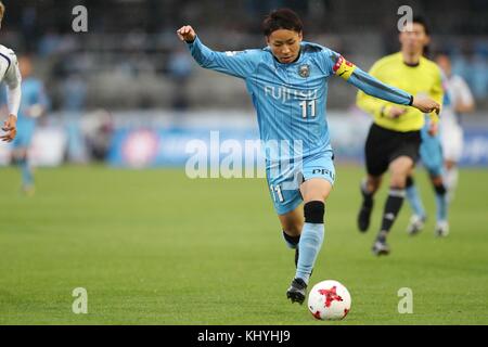 Kanagawa, Japan. November 2017. Yu Kobayashi (Frontale) Fußball/Fußball : 2017 J1 League Spiel zwischen Kawasaki Frontale 1-0 Gamba Osaka im Todoroki Stadium in Kanagawa, Japan . Quelle: AFLO/Alamy Live News Stockfoto