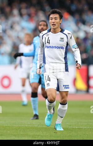 Kanagawa, Japan. November 2017. Koki Yonekura (Gamba) Fußball/Fußball : 2017 J1 League Spiel zwischen Kawasaki Frontale 1-0 Gamba Osaka im Todoroki Stadium in Kanagawa, Japan . Quelle: AFLO/Alamy Live News Stockfoto