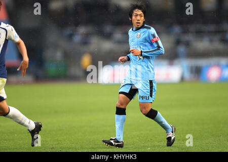 Kanagawa, Japan. November 2017. Kengo Nakamura (Frontale) Fußball/Fußball : 2017 J1 League Spiel zwischen Kawasaki Frontale 1-0 Gamba Osaka im Todoroki Stadium in Kanagawa, Japan . Quelle: AFLO/Alamy Live News Stockfoto