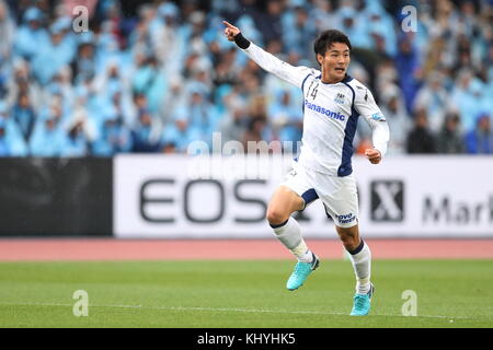 Kanagawa, Japan. November 2017. Koki Yonekura (Gamba) Fußball/Fußball : 2017 J1 League Spiel zwischen Kawasaki Frontale 1-0 Gamba Osaka im Todoroki Stadium in Kanagawa, Japan . Quelle: AFLO/Alamy Live News Stockfoto