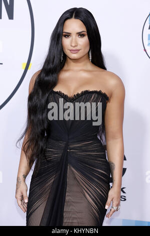 Los Angeles, Kalifornien. November 2017. Demi Lovato nimmt am 19. November 2017 an den American Music Awards 2017 im Microsoft Theater in Los Angeles, Kalifornien, Teil. Verwendung weltweit Credit: dpa/Alamy Live News Stockfoto