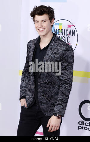 Shawn Mendes nimmt am 19. November 2017 an den American Music Awards 2017 im Microsoft Theater in Los Angeles, Kalifornien, Teil. Verwendung weltweit Stockfoto