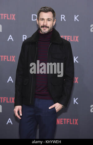 Berlin, Deutschland. November 2017. Jochen Schropp bei der europäischen Premiere der Netflix-Serie Dark at Zoo Palast in Berlin, Deutschland, Montag, 20. November 2017 *** Local Caption *** | Verwendung weltweit Credit: dpa/Alamy Live News Stockfoto