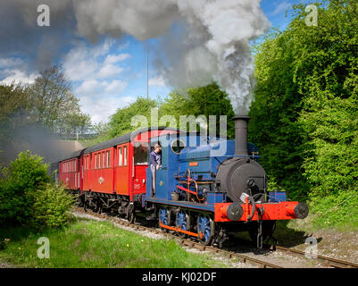 Die Matthew Murray Dampfzug in Middleton Railway, Leeds Stockfoto