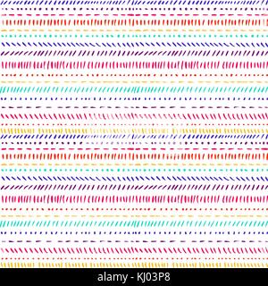 Abstrakte Muster mit Farbe hand Striche künstlerische Abdeckrahmen Design. Minimale zeichnen Linien weißen Hintergrund Teppich. Trendy template vector Cove Stock Vektor