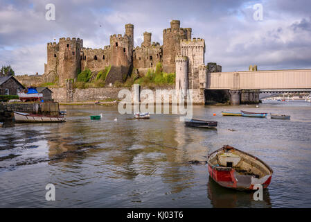 Conwy Castle. Stockfoto