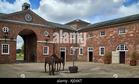 England, East Riding von Yorkshire, Skirlaugh, Burton Constable Hall, großen Elisabethanischen Country House in einem Park mit einer Fläche von 300 Hektar. Stockfoto