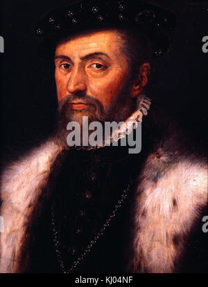 Clouet François - Portrait d'Anne Duc de Montmorency (1492 - 1567) Connetable de France Stockfoto