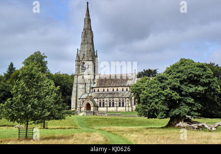 England, NorthYorkshire, Studley Royal Park in Fountains Abbey, Anglikanische Kirche Stockfoto