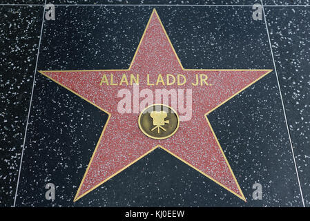 HOLLYWOOD, CA - DEZEMBER 06: Alan Ladd Jr. Star auf dem Hollywood Walk of Fame in Hollywood, Kalifornien am 6. Dezember 2016. Stockfoto