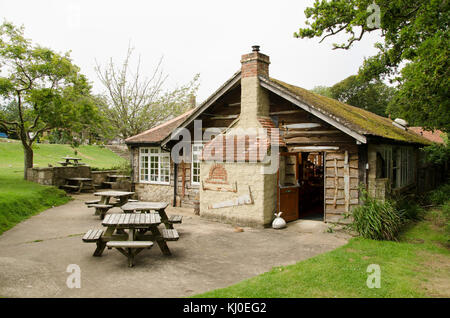 Die Fotografien auf der Isle of Wight, meist Farm und Cottages. Stockfoto