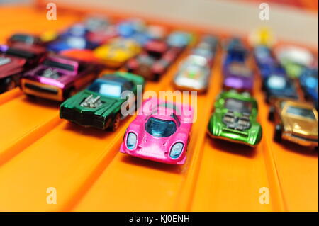 Spielzeug classic Vintage Hot Wheels Autos von Mattel usa Miniatur Automobile Stockfoto