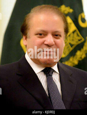 PrimeMinisterNawazSharif Stockfoto