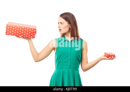 Groß oder klein Stockfoto