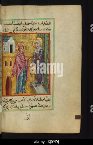 Ilyas Basim Khuri Bazzi Rahib - die Visitation - Walters W592138B - ganze Seite Stockfoto