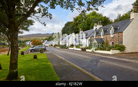 Teil der Nordküste 500, der a896 in Richtung Süden nach Westen entlang der Loch vorne Lochcarron, Ross-shire, Schottland Stockfoto