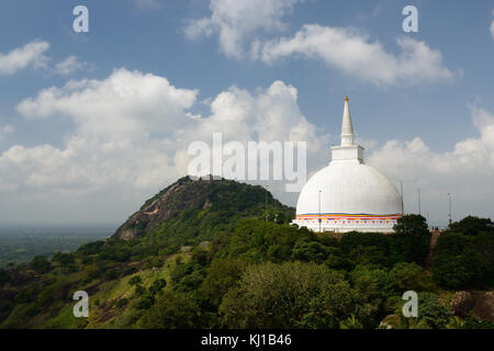 Mihintale ist ein Berg in der Nähe von anuradhapura in Sri Lanka. buddhistische Pilgerstätte Stockfoto