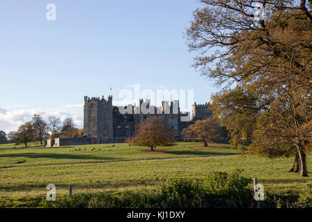 Raby Castle im Herbst Stockfoto