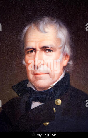 Öl Malerei von Präsident Zachary Taylor, 12 Präsident, USA, die von James Reid Lambdin, 1848 Stockfoto