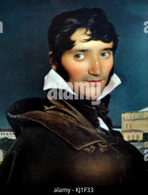 Portrait von Francois-Marius Granet, 1807. Von Jean Auguste Dominique Ingres. François Marius Granet (17. Dezember 1775 und dem 21. November 1849) war ein französischer Maler. Stockfoto