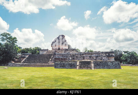 Maya Observatorium in Chichen Itza, Yucatan, Mexiko ruinieren. El Caracol Stockfoto