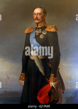 Nicholas I (1796 - 1855), Kaiser von Russland von 1825 bis 1855. Er war auch der König von Polen und Großfürst von Finnland. Unbekannter Künstler Stockfoto