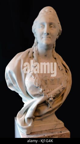 Büste von Marie-Anne Collot 1748-1821, die russische Kaiserin Katharina II. 1769. Katharina II. von Russland (Katharina die Große). (1729 - 1796), war der bekannteste und am längsten herrschenden weibliche Führer von Russland, Regierende von 1762 bis zu ihrem Tod im Jahre 1796 im Alter von 67 Jahren. Stockfoto